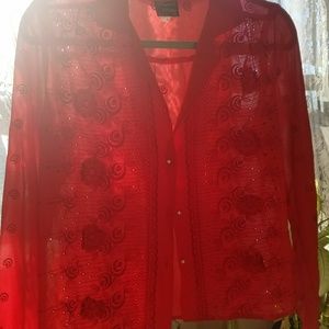 Beautifully detailed vintage blouse